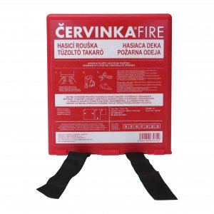 Fire extinguishing hood 1.2 x 1.2 PRÉMIUM PVC box - non-separable cap