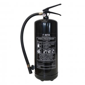 Designový černý hasicí přístroj 6kg